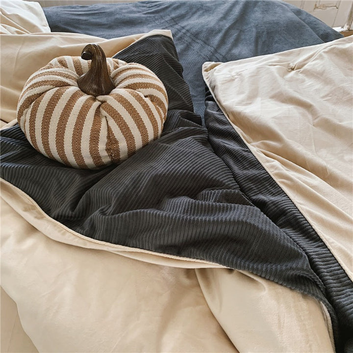 Warm Texture Bedding Set Collection