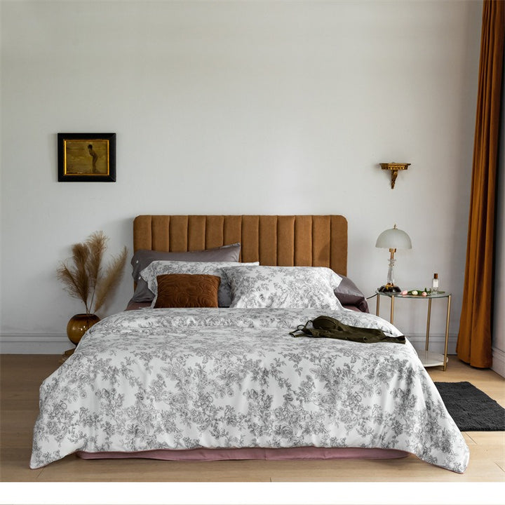 Gray Floral Reverie Bedding Set