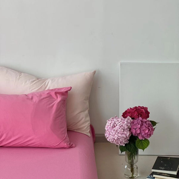 Blushing Rose Jersey Cotton Pillowcase