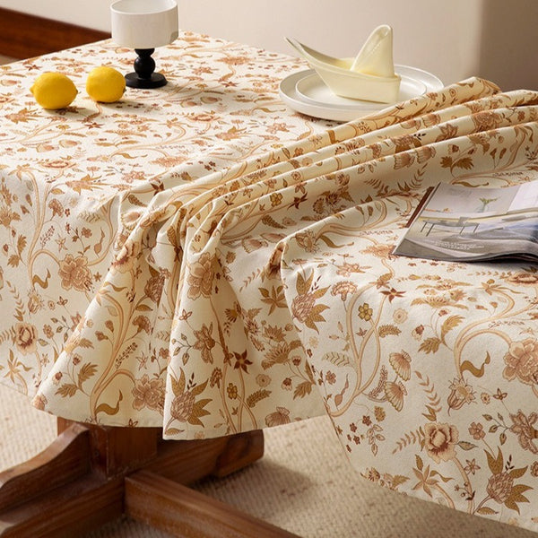 Vintage Floral Vine Tablecloth