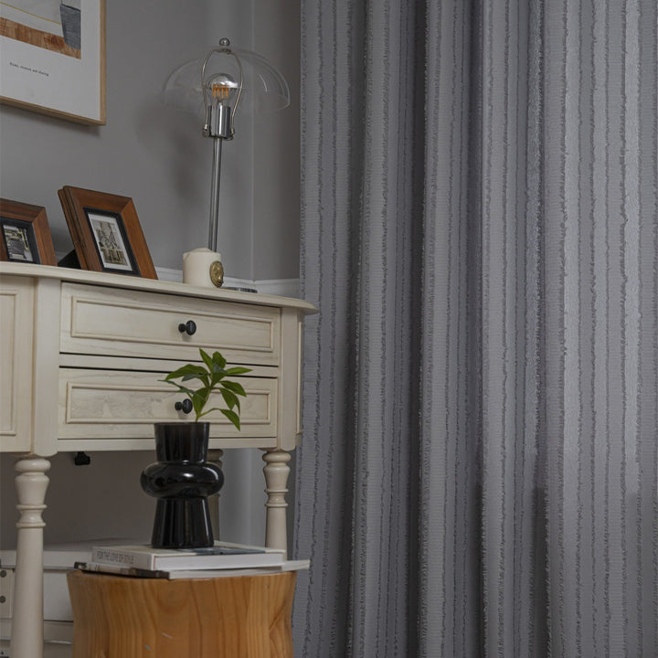 Textured Fringe Curtain