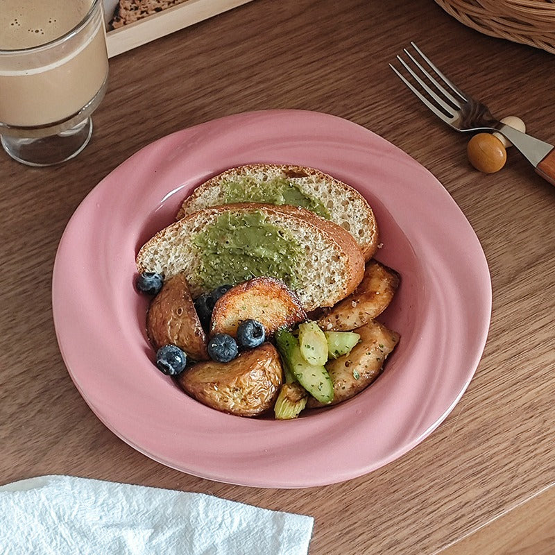 Floral Rose Plate Set