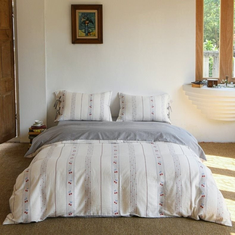 Cherry Memoir Cotton Bedding Set