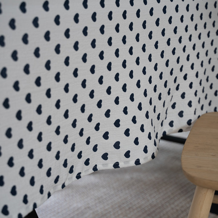 Heart Polka Dots Table Cloth