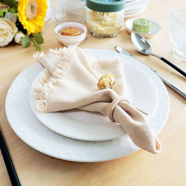 Tassel Cotton & Linen Napkin Set