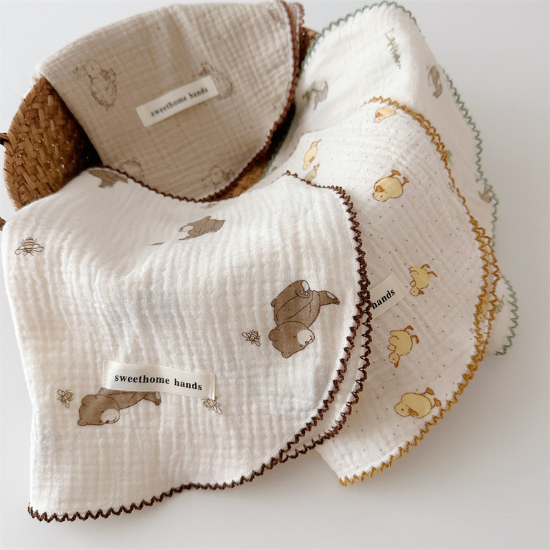 Storybook Zoo Burp Cloth Set