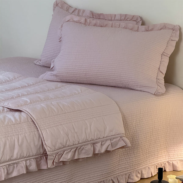 Soft Cream Summer Quilted Blanket