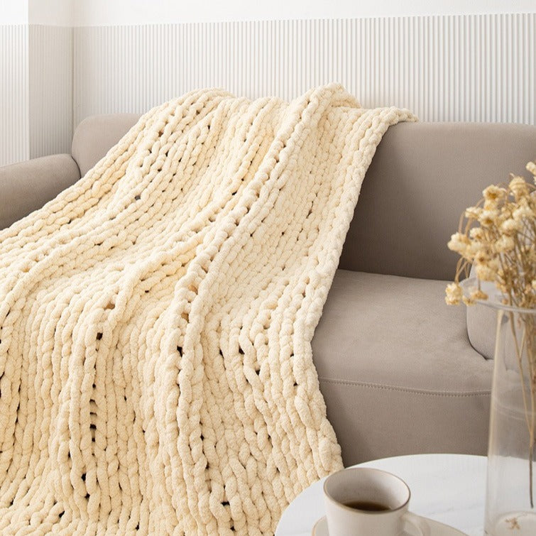 Rope Stitch Throw