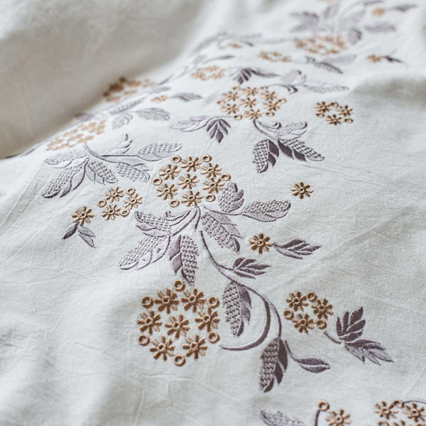 Princess Floral Cotton Linen Bedding Set