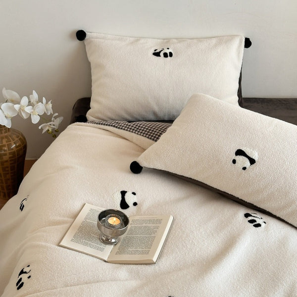 Ribbon Letter Fluffy Bedding Set