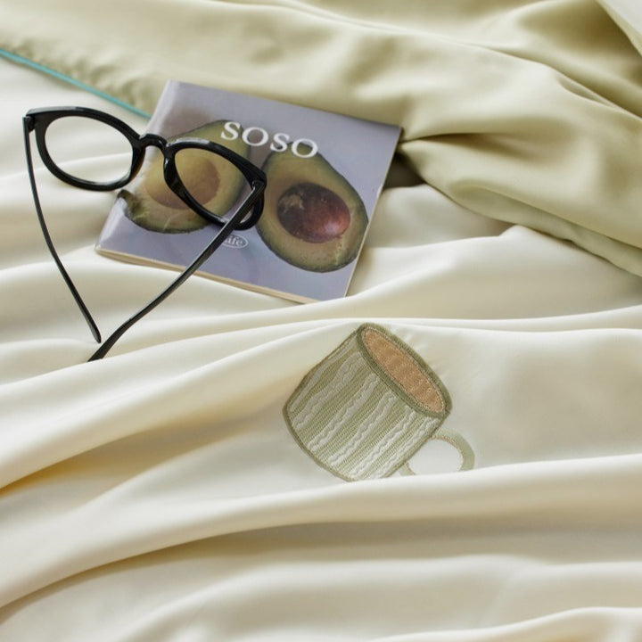 Warm Cafe Lyocell Summer Quilted Blanket