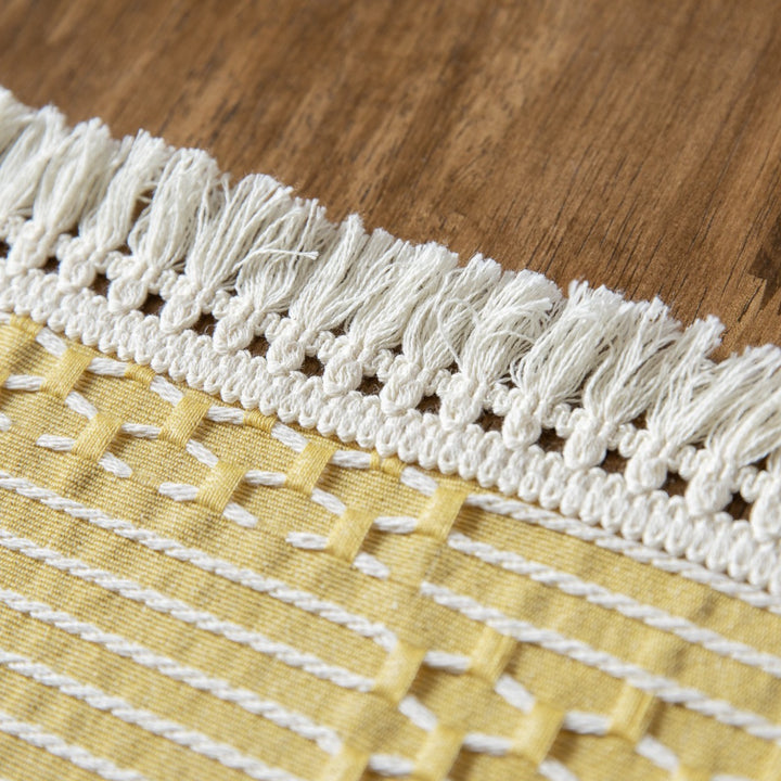 Vintage Geo Weave Tablecloth