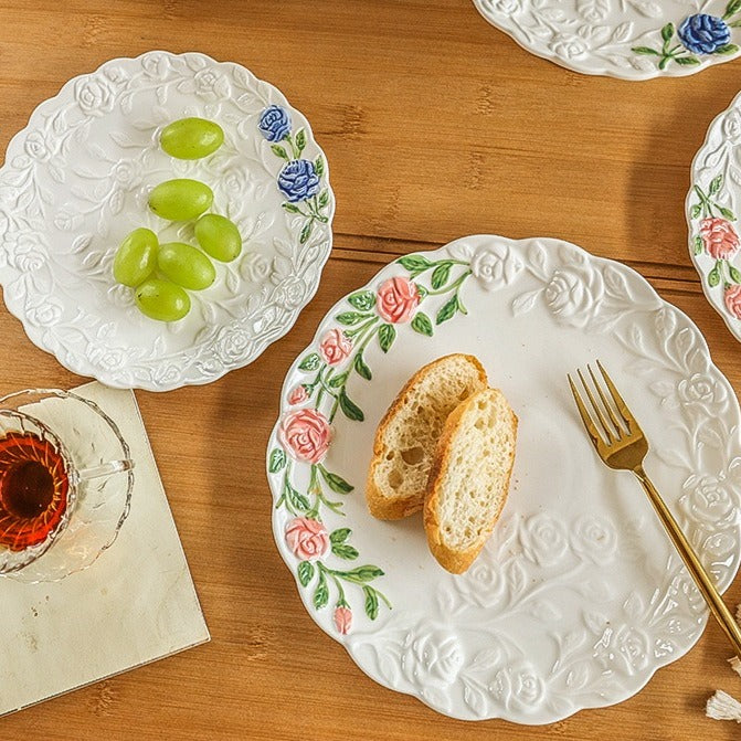 Floral Dream Rose Plate