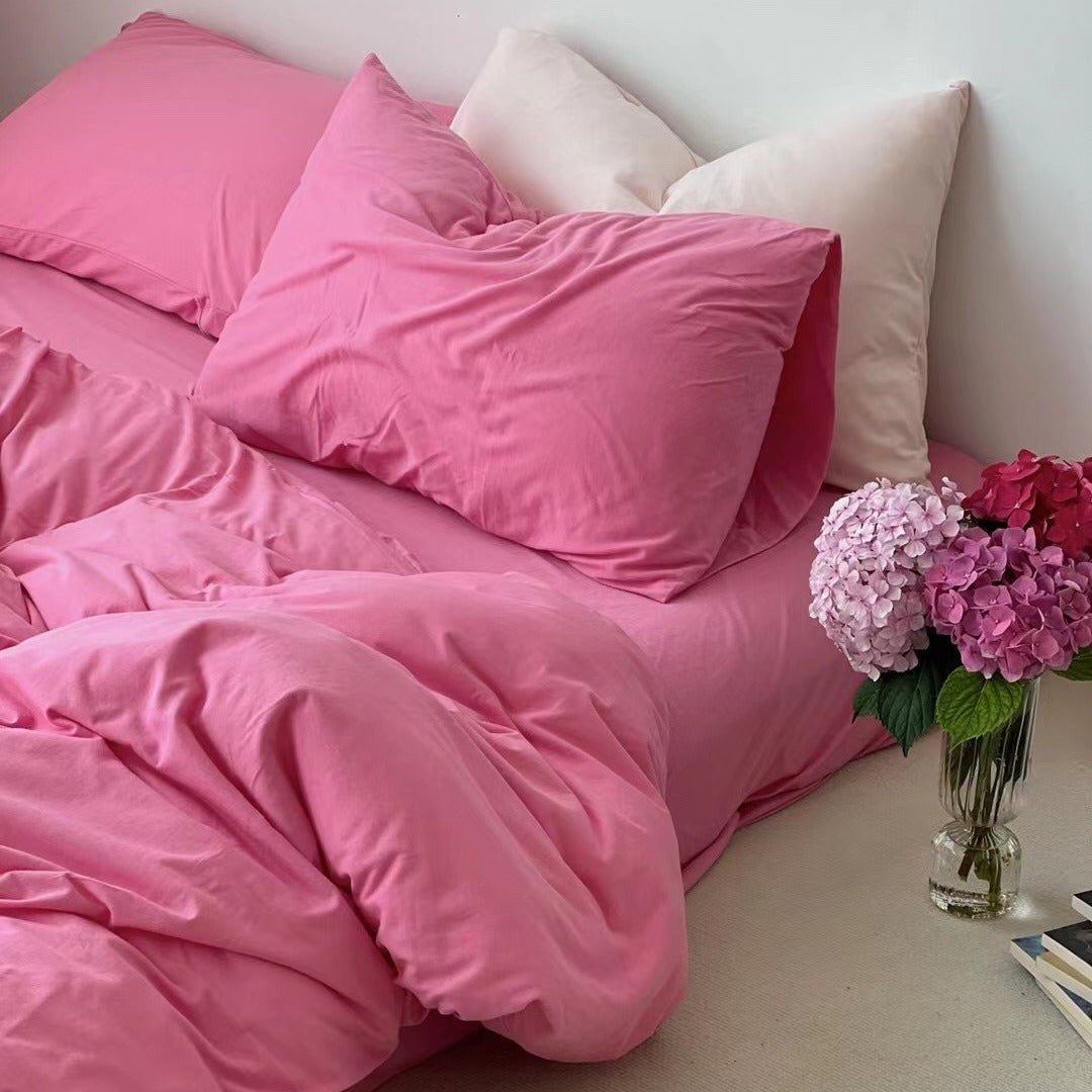 Blushing Rose Jersey Cotton Pillowcase