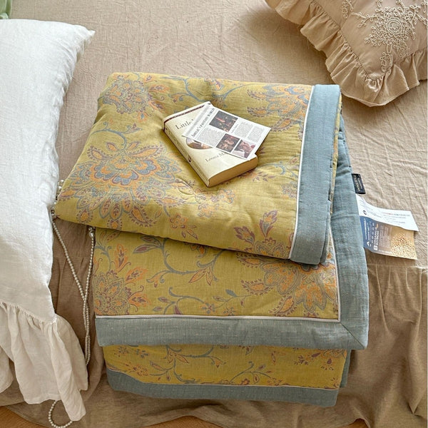 Golden Time Summer Quilted Blanket