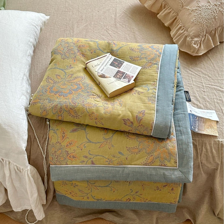 Golden Time Summer Quilted Blanket