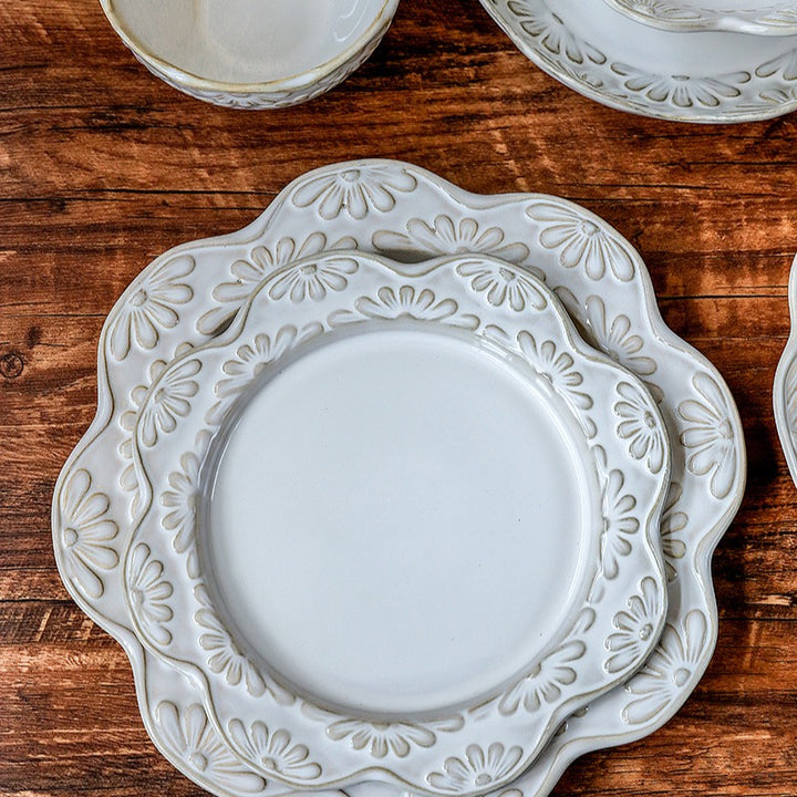 Garland Embossed Ceramic Dining Collection