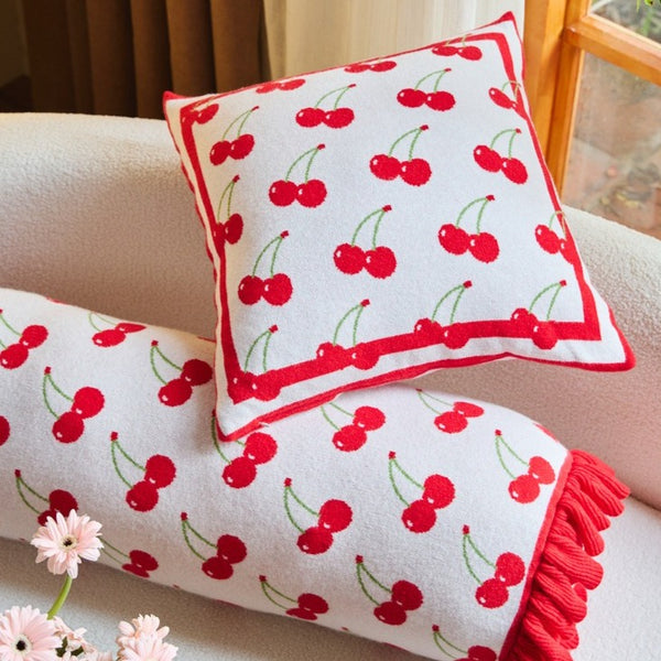 Cherry Blanket & Cushion