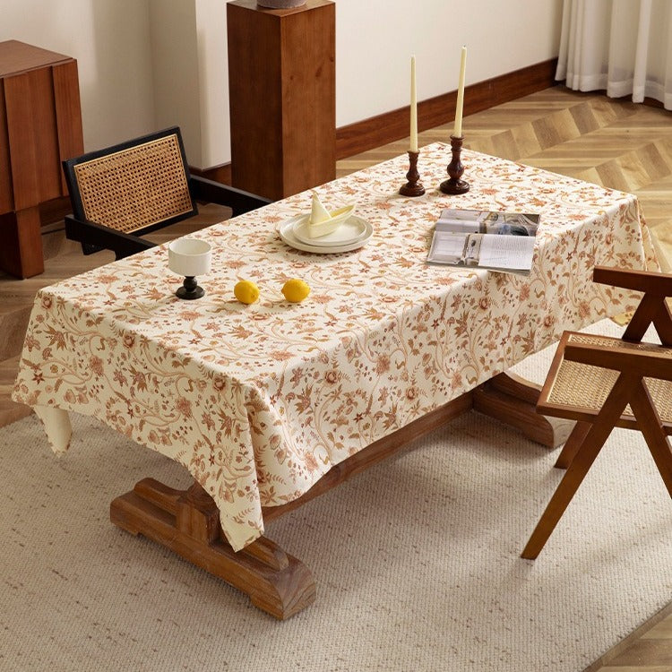 Vintage Floral Vine Tablecloth