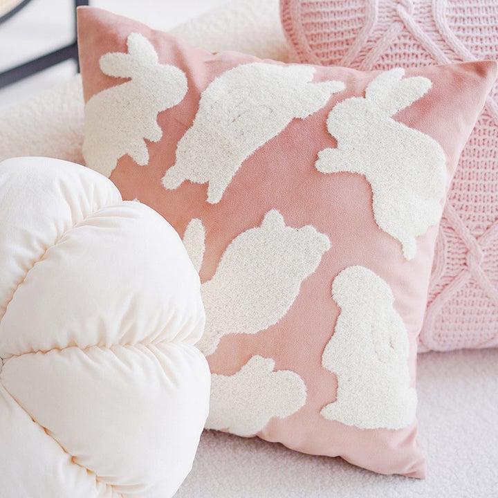 Pink Bunny Cushion
