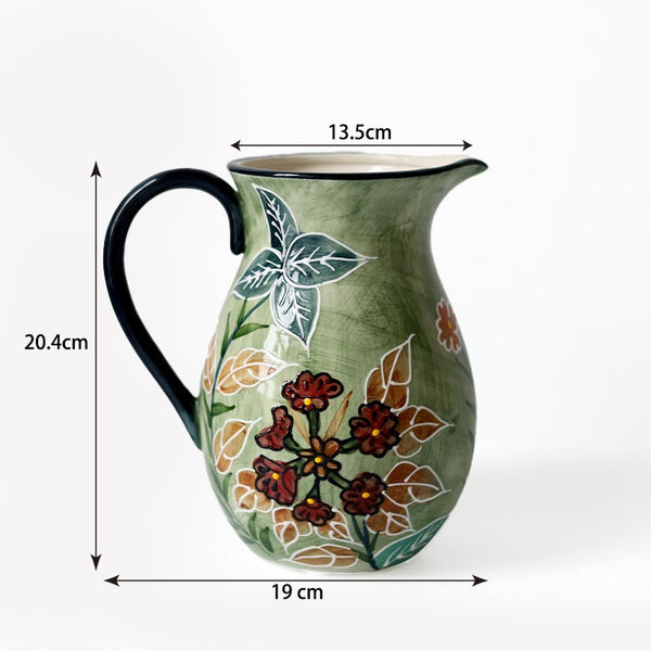Fiesta Ceramic Pitcher Vase