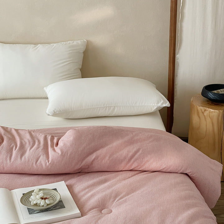 Minimalist Stripe Summer Quilted Blanket