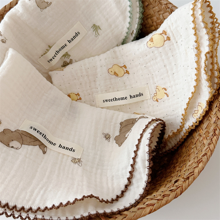 Storybook Zoo Burp Cloth Set