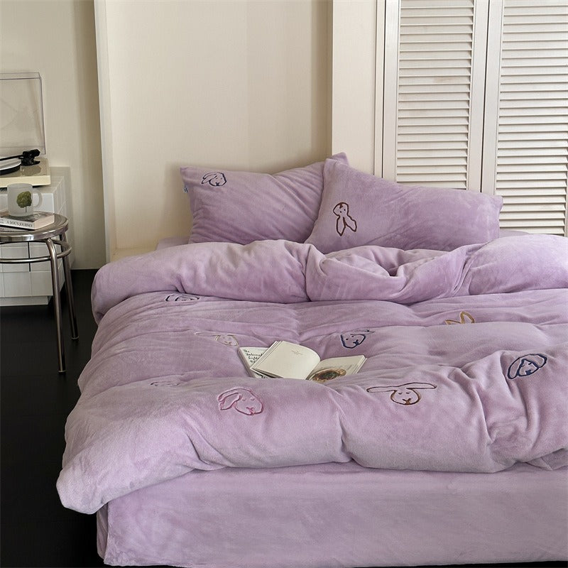 Warm Bunny Bedding Set Collection