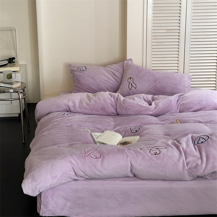 Warm Bunny Bedding Set Collection