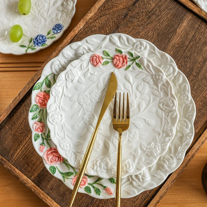 Floral Dream Rose Plate