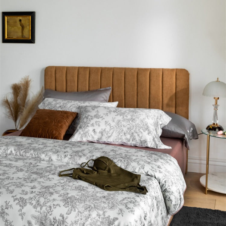 Gray Floral Reverie Bedding Set