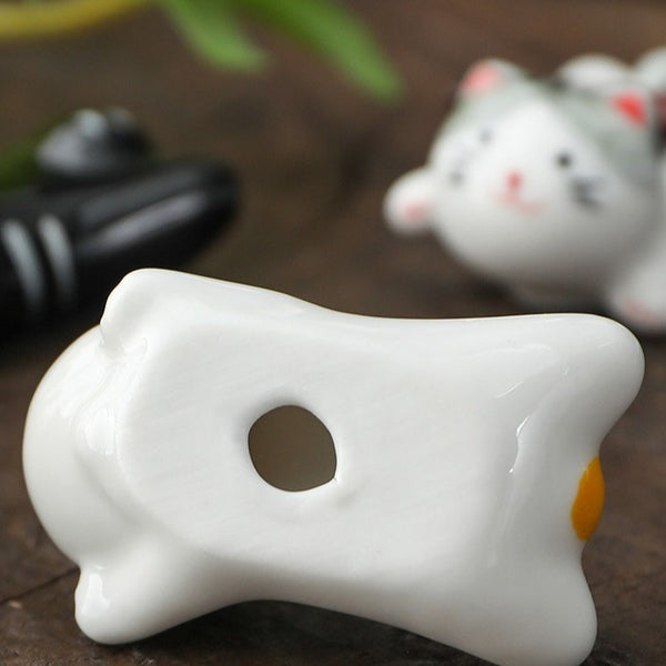 Lucky Kitty Chopsticks Holder Set
