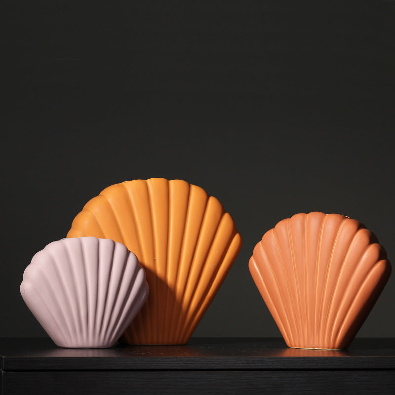 Seashell Ceramic Vase