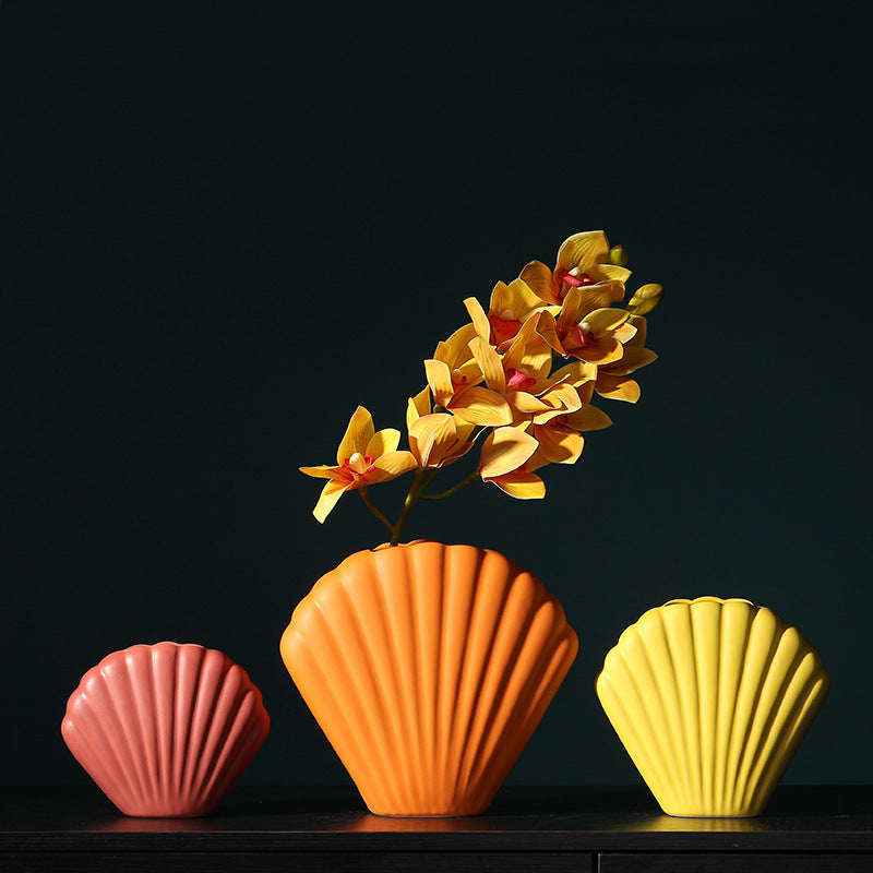 Seashell Ceramic Vase