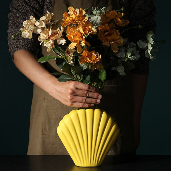 Seashell Ceramic Vase