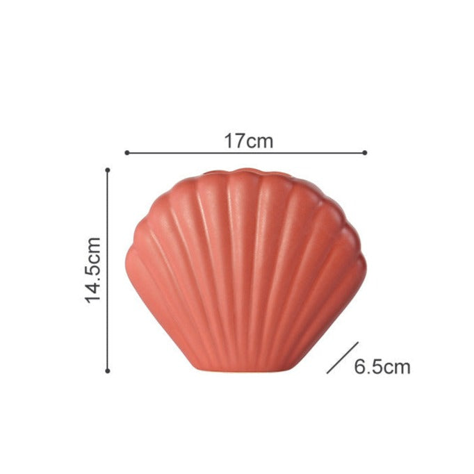 Seashell Ceramic Vase