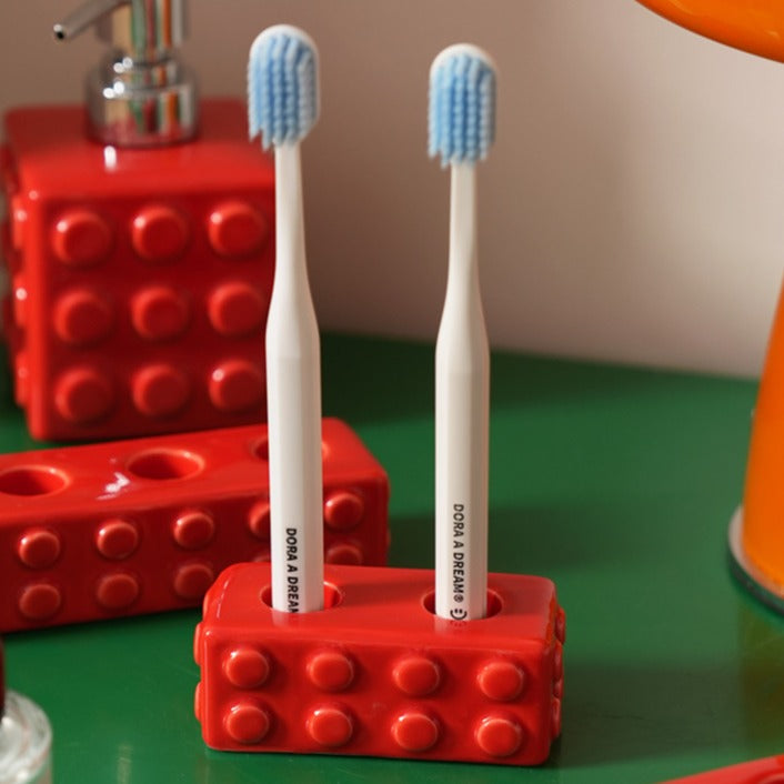 Colourful Block Toothbrush Holder Bath