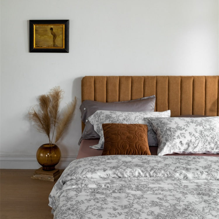 Gray Floral Reverie Bedding Set