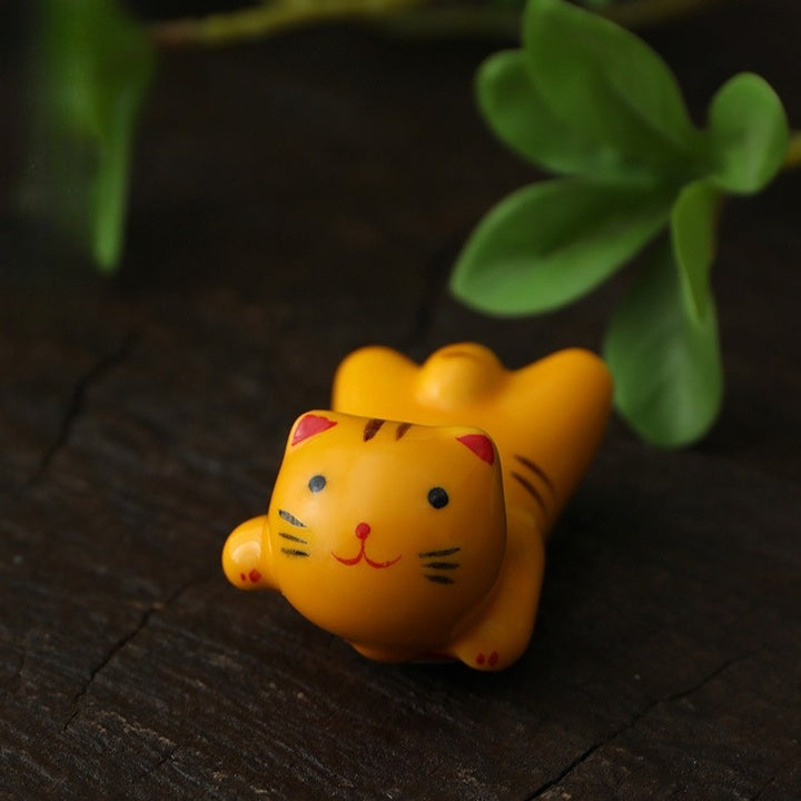 Lucky Kitty Chopsticks Holder Set