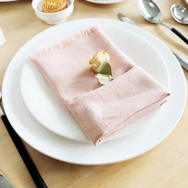 Tassel Cotton & Linen Napkin Set