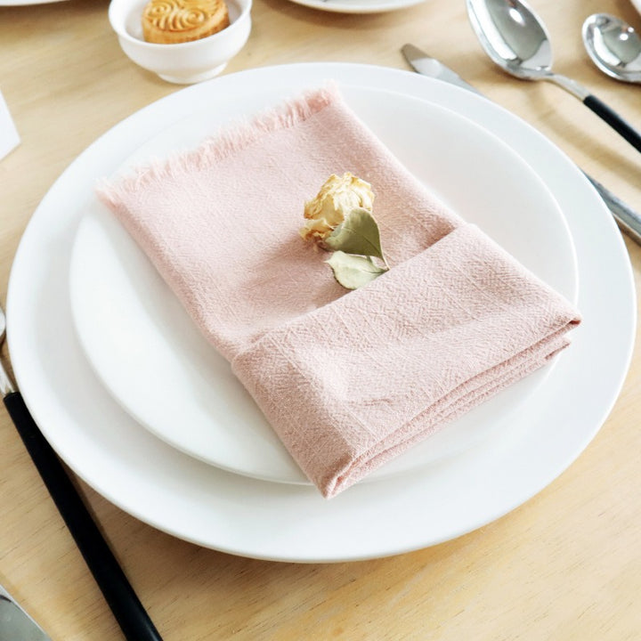 Tassel Cotton & Linen Napkin Set