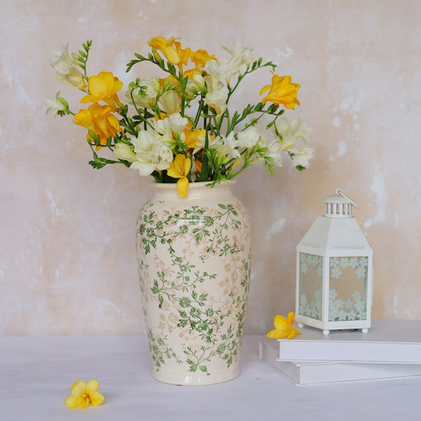 Green Garden Ceramic Vase