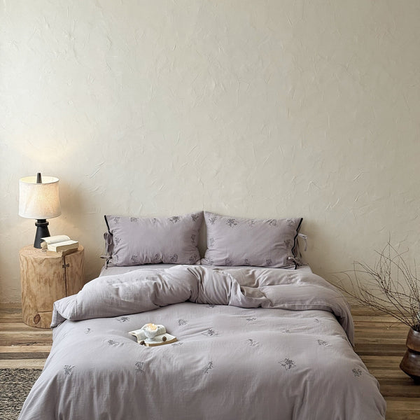 Herb Embroidery Bedding Set