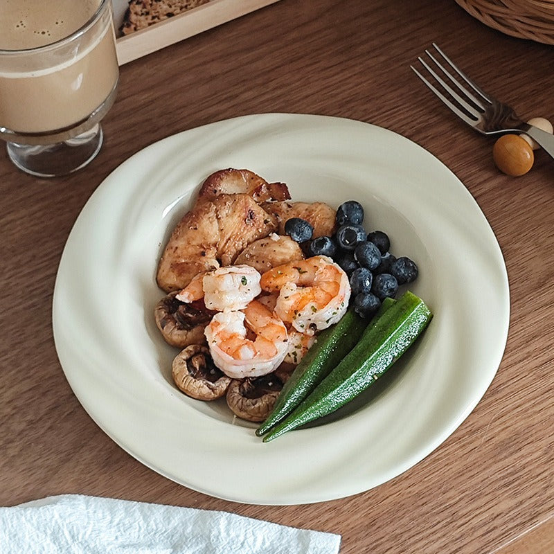 Floral Rose Plate Set