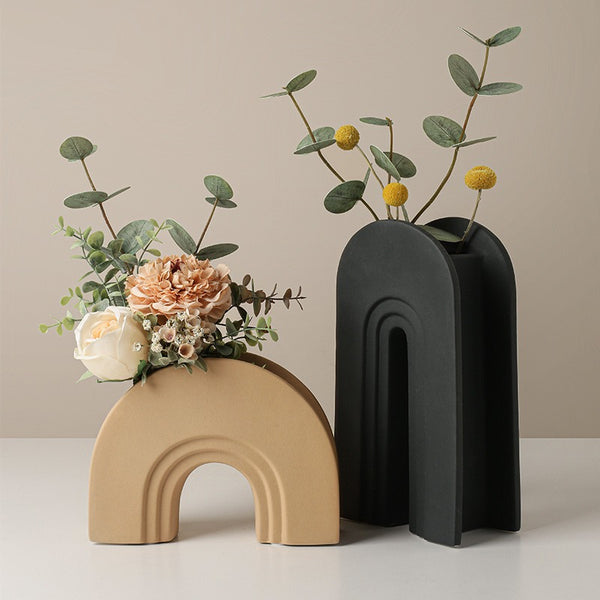 Modern Arched Ceramic Vase