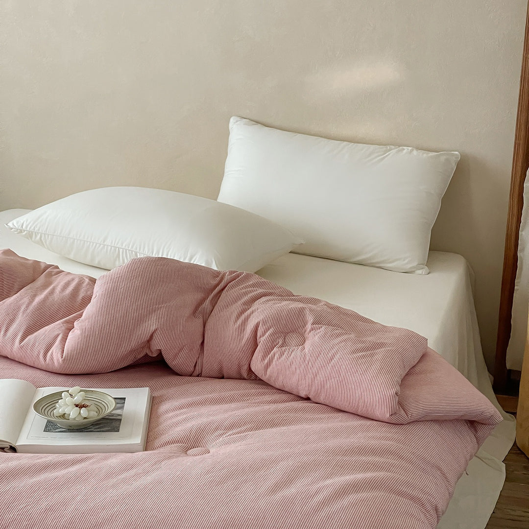 Minimalist Stripe Summer Quilted Blanket