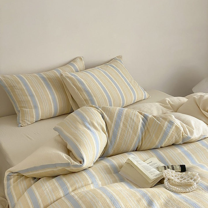 Springtime Striped Bedding Set