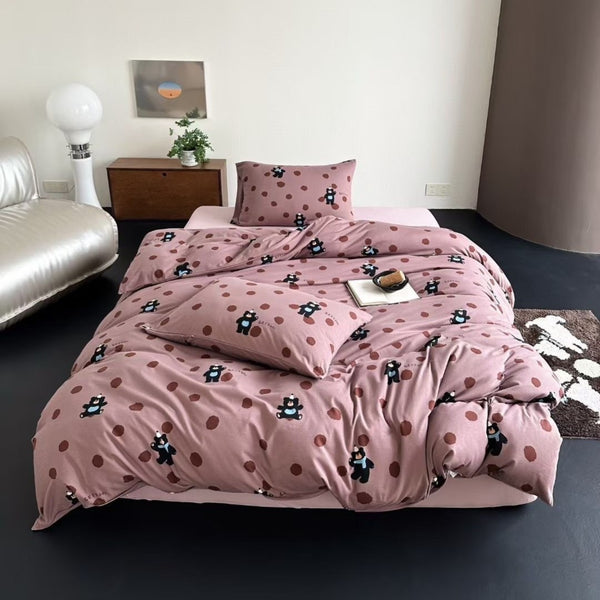 Polka Dot Beary Bedding Set