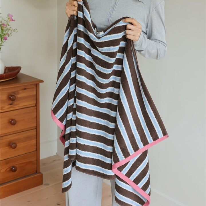 Retro Cafe Stripe Towel