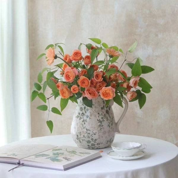 Green Garden Ceramic Vase